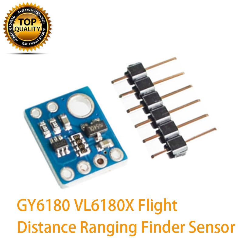5PCS VL6180X Entfernungssensormodul, VL6180 Sensormodul, Emitter-Umgebungslichtsensor, Entfernungserkennungs-Entfernungsmesser, Entfernungsmesser, optischer Entfernungssensor, Umgebungslichtsensor
