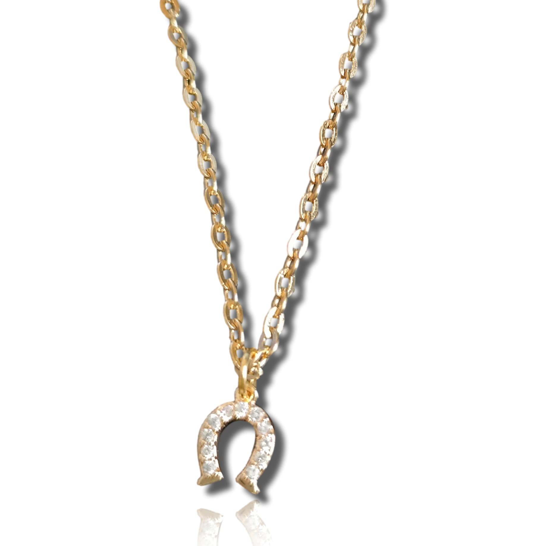 Amazon | お守り 極小 ホースシュー ネックレス レディース 小