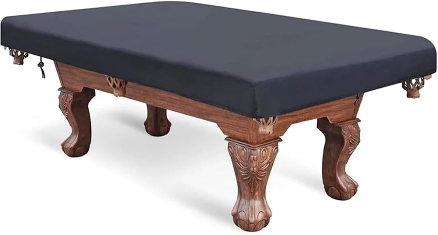 Pool Table Cover Waterproof Billiard Table Cover - 7/8/9 Feet Billiard Pool Table Cover Heavy Duty Waterproof Rain Resistant Cover(8FT)