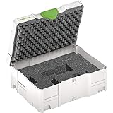 Festool 497693 SYS 1 Vari Systainer With Customizable Foam Insert, Systainer 1