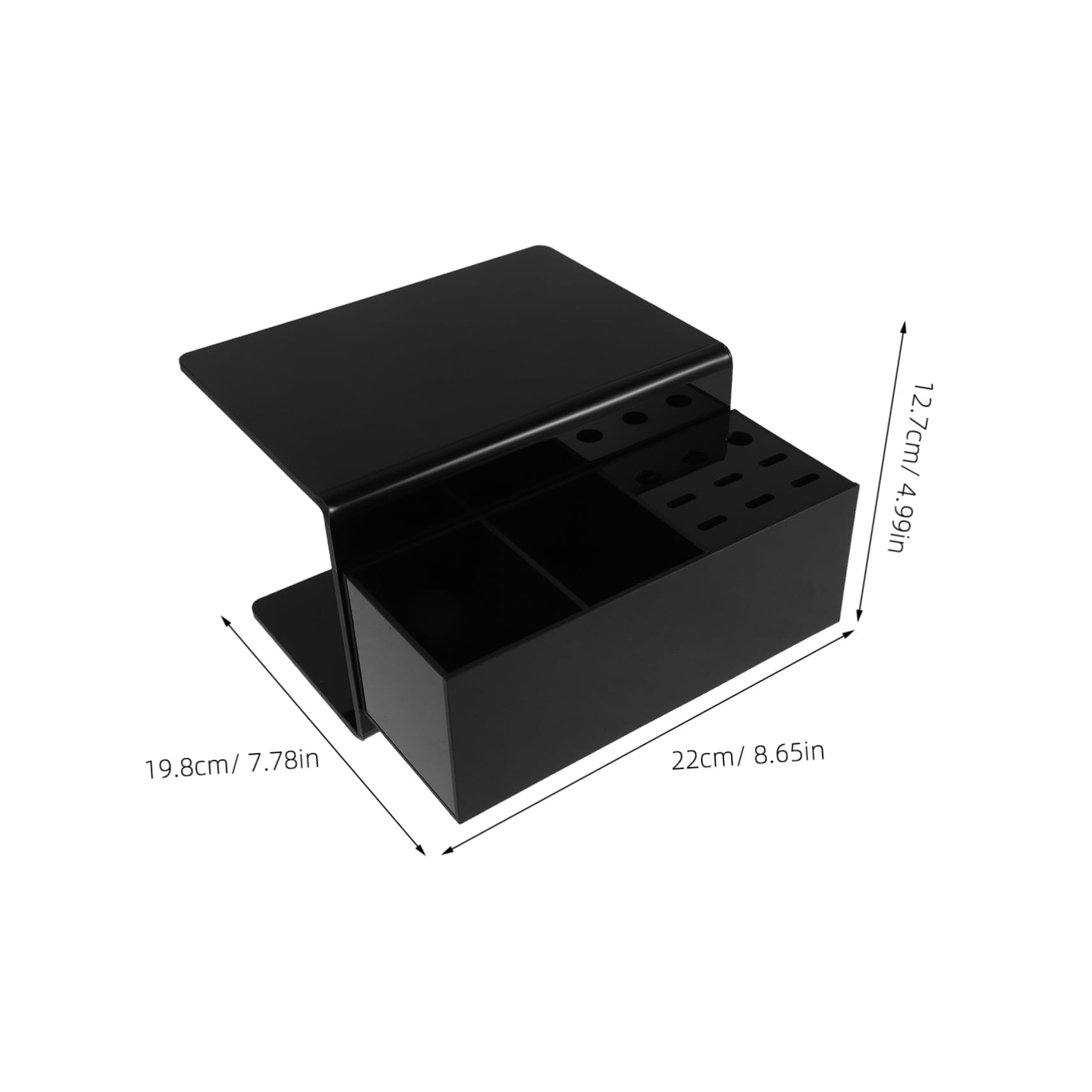 Hemobllo Organizador Desmontable para Pestañas con Almohadilla Ergonómica y Soporte Estable Cojín de Cuello Negro para Técnicos de Extensiones Salones Fácil de y Limpiar