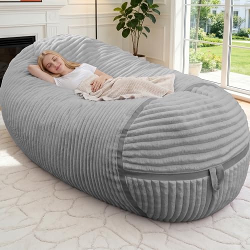 Image of 6FT Bean Bag Chair 6'Giant Bean Bag Chairs with Adults, Large Beanbag Chair