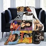 GAOREOS Flannel Fleece Throw Blanket Janet Singer Jackson Blankets Ultra-Soft Bed Blanket for Couch Sofa Bedroom Home Decor Air Conditioning Blanket All Season 80'x60'