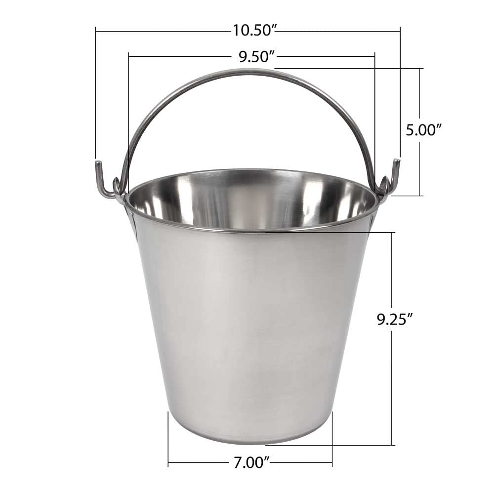 Lindy's Wiaderko ze stali nierdzewnej PES-8, srebrne