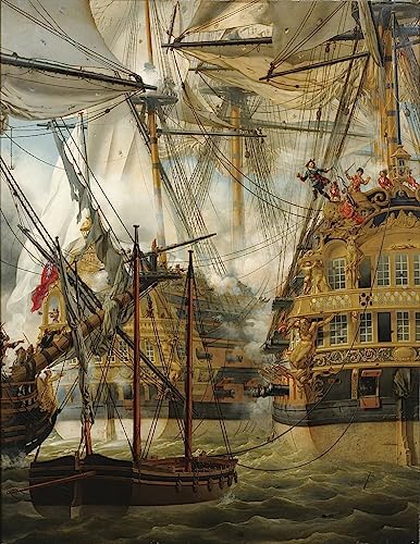 Tableaux Toile Louis Crepin : donnez un style galerie d'art marine à votre grand salon moderne