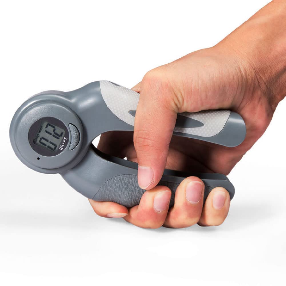Entrenador de fuerza de agarre, Entrenador de fuerza agarre con pantalla LCD conteo registros, cronometraje y calorías
