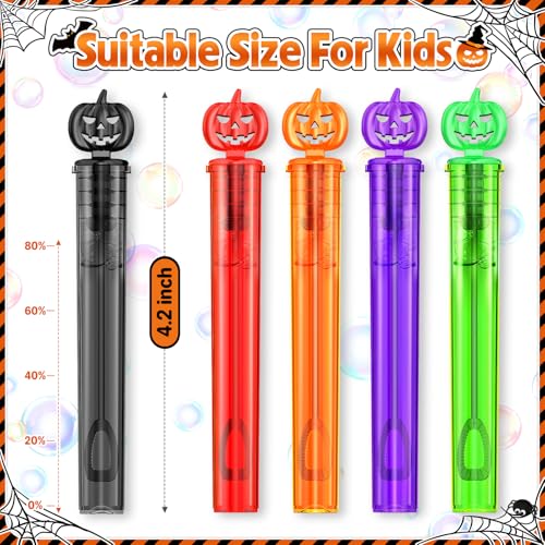 SpringFlower 200 PCS Halloween Mini Bubble Wands, Halloween Party Favor for Kids Trick Or Treating, Halloween Goodie Bag Fillers, School Classroom Rewards, Halloween Toys Gifts for Kids