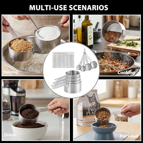 Juego de 8 cucharas medidoras de acero inoxidable OLULU miniatura 4