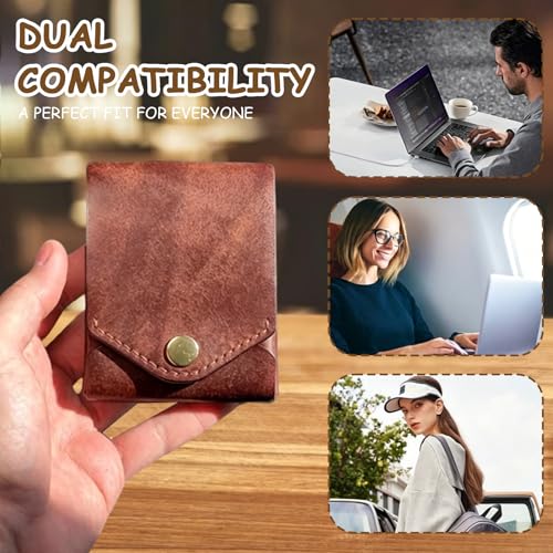 Image of Wallet for Men, The Wallet Store Purse for Men, Compact Leather Card Holder for Business Professionals, Travel and Daily Commuting, Dimensions 11x9x2.5cm
