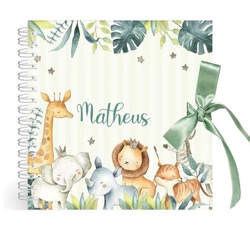 Álbum do Bebê Safari Aquarela