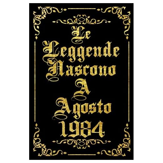 Le Leggende Nascono Ad Agosto 1984: Idea regalo originale e divertente di 39 anni per donne e uomini. Taccuino a righe