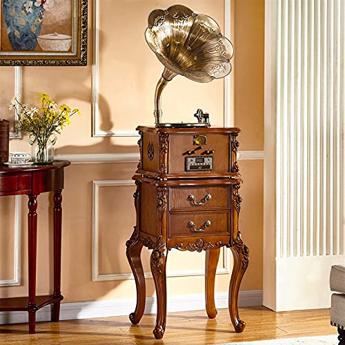 JRZTC Gramophone en Bois phonographe Platine Vinyle Tourne-Disque stéréo Haut-parleurs contrôle du système 33/45 TR/Min… - Les Beatles, Paul McCartney, John Lennon, RIngo Starr, George Harrison JRZTC Gramophone en Bois phonographe Platine Vinyle Tourne-Disque stéréo Haut-parleurs contrôle du système 33/45 TR/Min… – Image 3