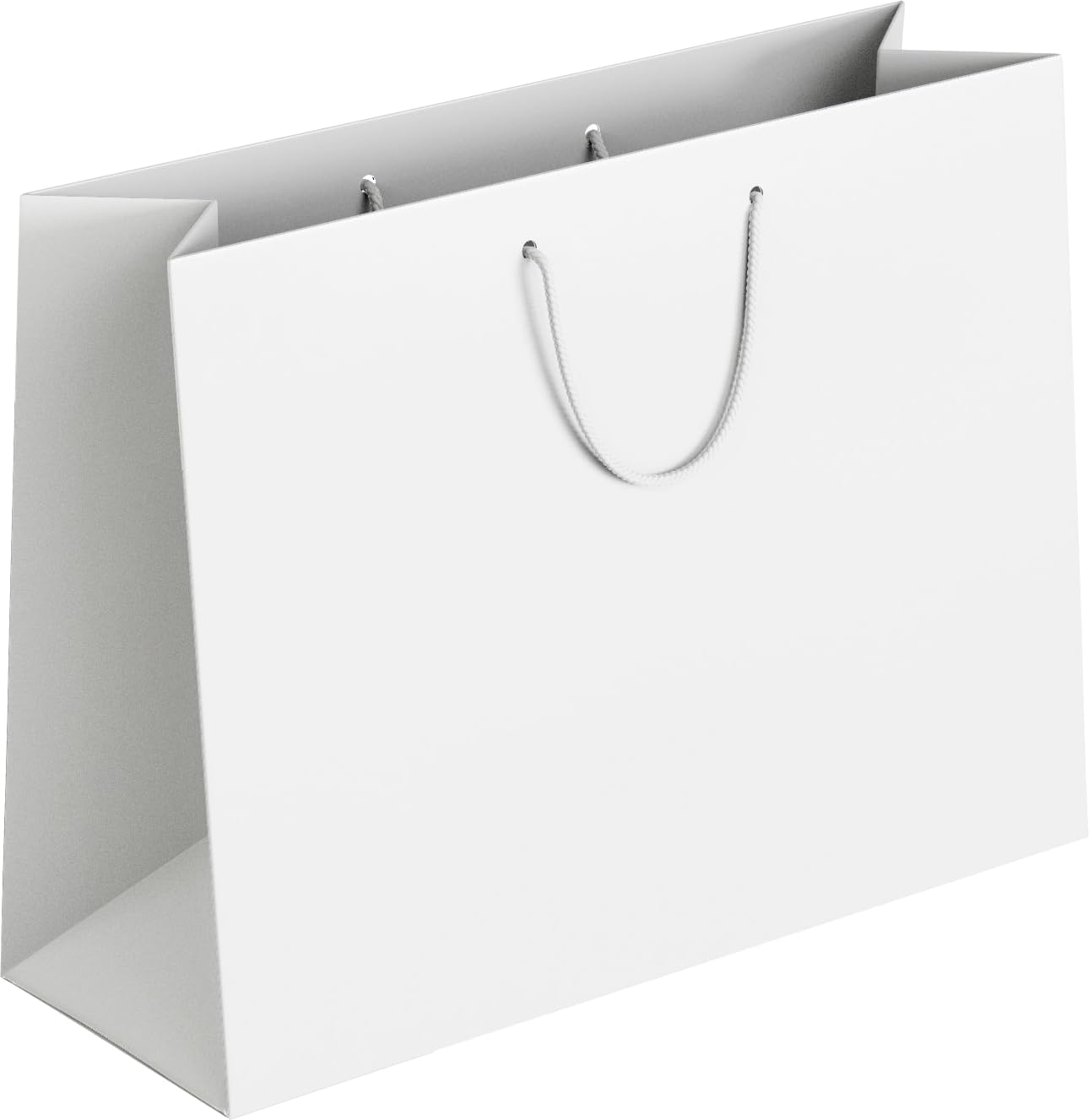 Apex Graphics Plain Paper Bags for return gift, wedding, toys, birthday, corporate gifting, all occasion gift bag size 14x10.5x4 in (Pack of 5, White)