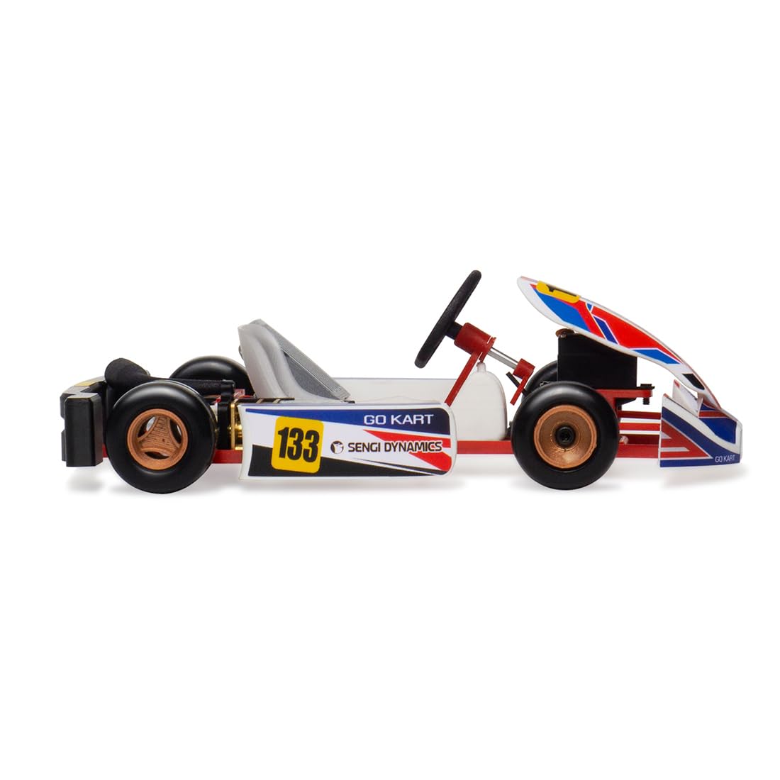 Samochód zdalnie sterowany, kart-80 1/32 skala RC do wyścigów, 2,4 G, 4WD RC, zabawka dla dorosłych (z pilotem zdalnego sterowania, wersja z dwoma bateriami)