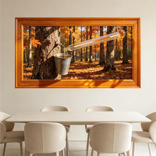 Décoration murale encadrée 3D grande taille autoadhésive rustique - 5