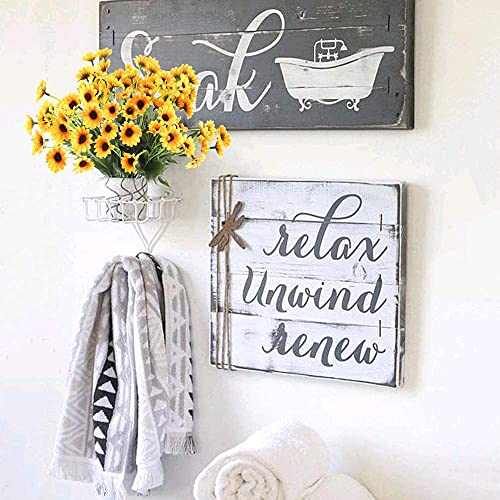 Mhmjon 4Pcs Artificial Silk Sunflowers Flowers Mini Fake Mum Flowers Bundles Gerbera Daisies Flowers Floral Arrangements For Indoor Outdoor Home Kitchen Diy Table Centerpieces Wedding Decor #TOP2