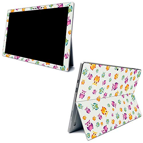 Image of MightySkins Carbon Fiber Skin for Microsoft Surface Pro 7 - Owls | Textured Carbon Fiber Finish | Easy to Apply, Remove, and Change Styles | Made in The USA,Model Number: CF-MISURPR7-Owls