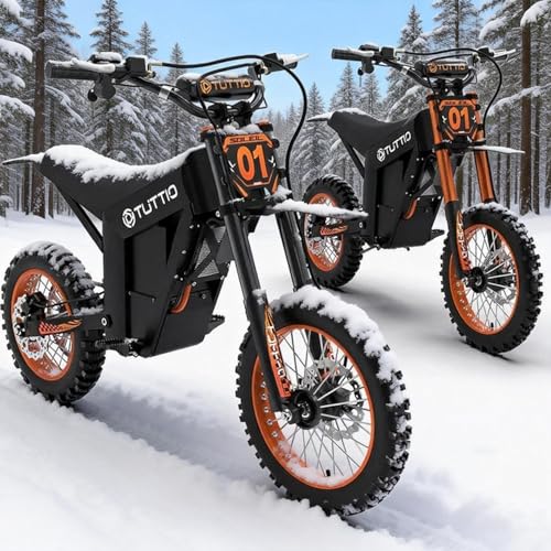 Tuttio Soleil01 & Soleil01-BF Electric-Dirt-Bike Gift Combo, 2000W Motors 48V 21AH Off-Road Electric Motorcycle Set, 14