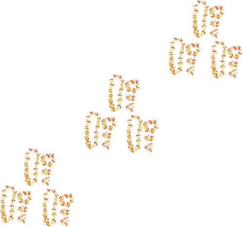 Abaodam 9 Sets Pcs Hawaiian Garland Wreath Hawaiian Necklace Floral Garlands for Decor Hawaiian Flower Necklace Hawaiian Hula Garland Artificial