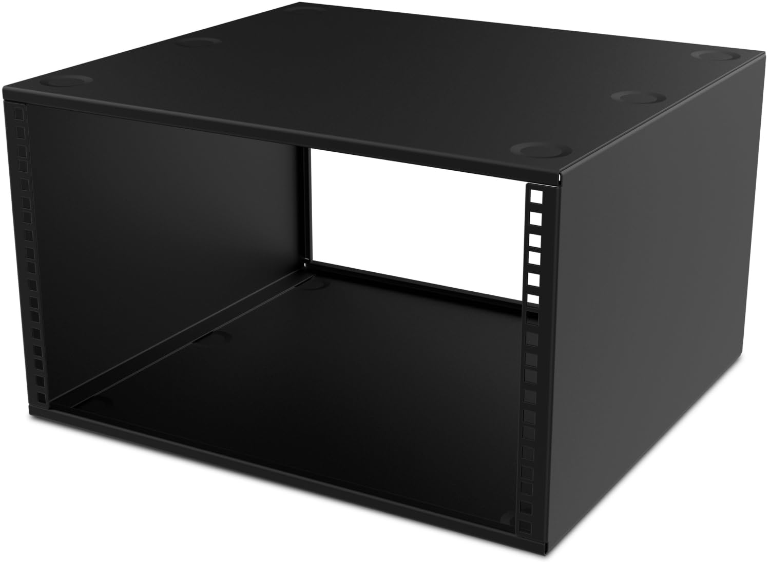 Audibax Pro Rack 6U Armario Rack Negro Metal Montaje en estante para Ordenador de escritorio, Portátil, Servidor 490mm x 300mm x 293mm