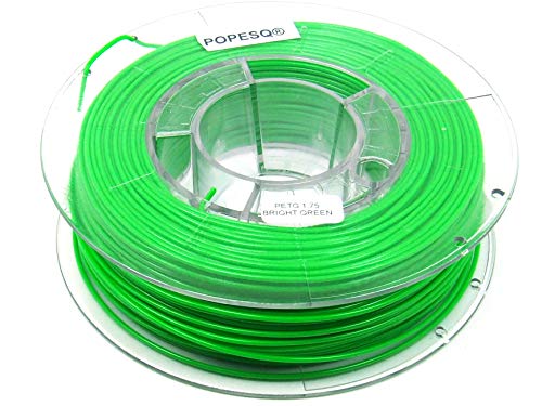 POPESQ® 330 g x Premium Filamento 3D Impresora Pet-G 1.75mm Verde / 330 g x Premium Filamento 3D Impresora Pet-G 1.75mm Verde #A2371