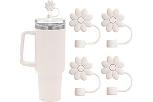 Daisy Straw Topper for 10mm Straws | Off-White 4-Pack