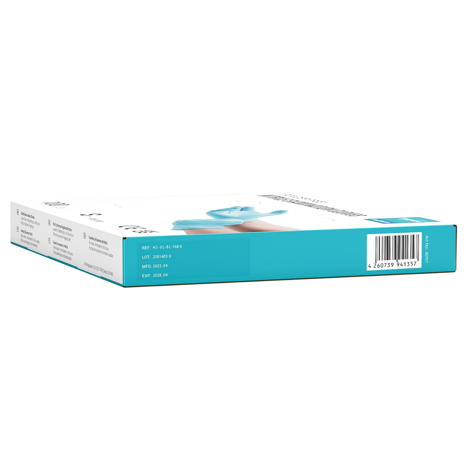 EUROPAPA® 2000 Stück (20x100) Nitrilhandschuhe Box Einweghandschuhe, Einmalhandschuhe, Untersuchungshandschuhe, puderfrei, ohne Latex, unsteril, latexfrei, disposible gloves (S, Hellblau)
