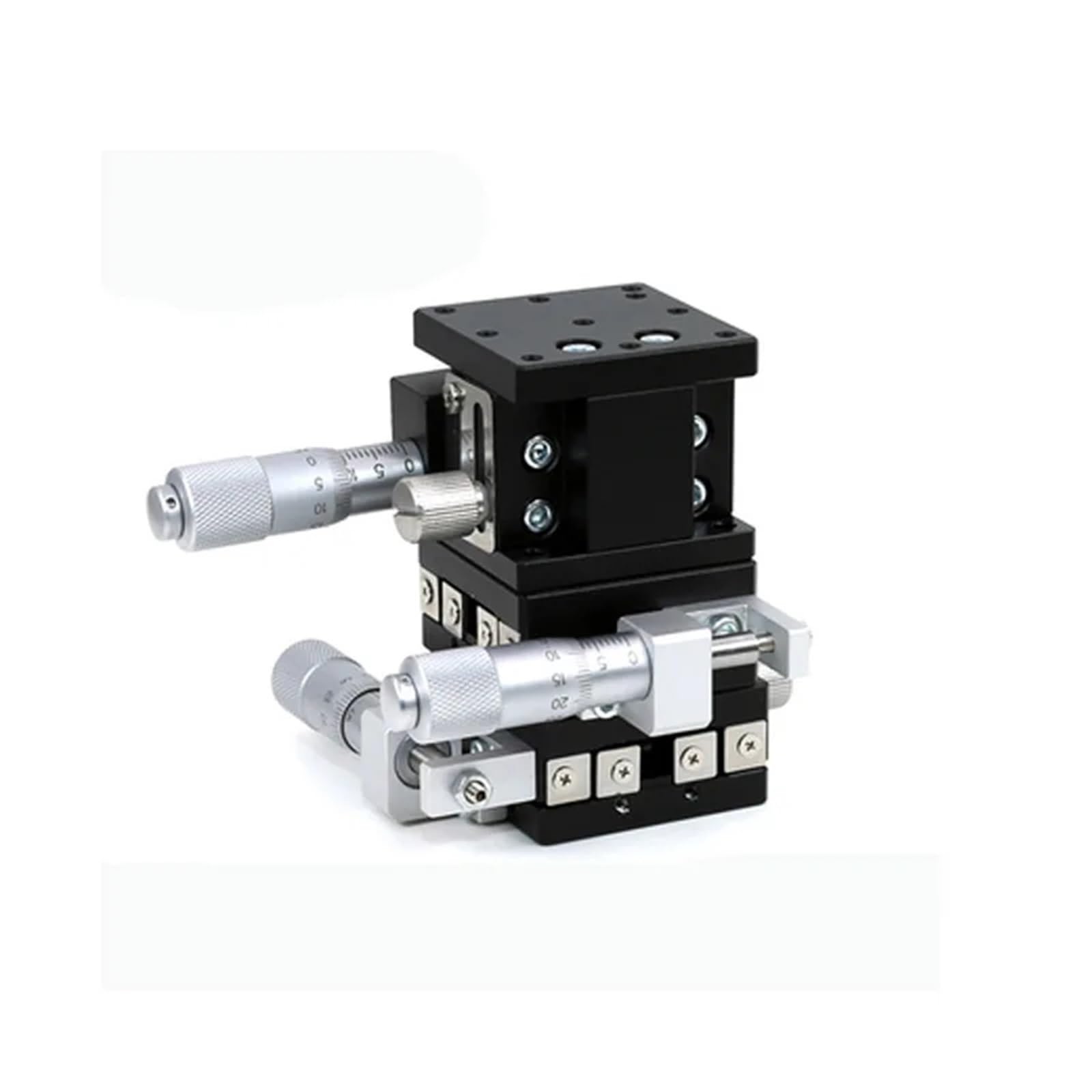 MYXJGNAIY XYZ Axis 40 * 40mm Knob Micrometer Sliding Stage Guide Rail Type Platform Manual Displacement Sliding Table LD40-LM