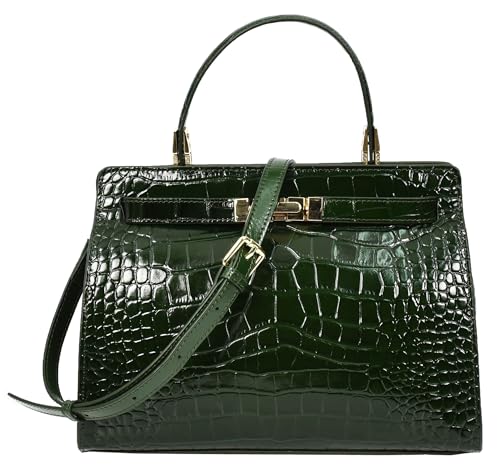 Sac à main en cuir véritable femme Camille avec poignée supérieure