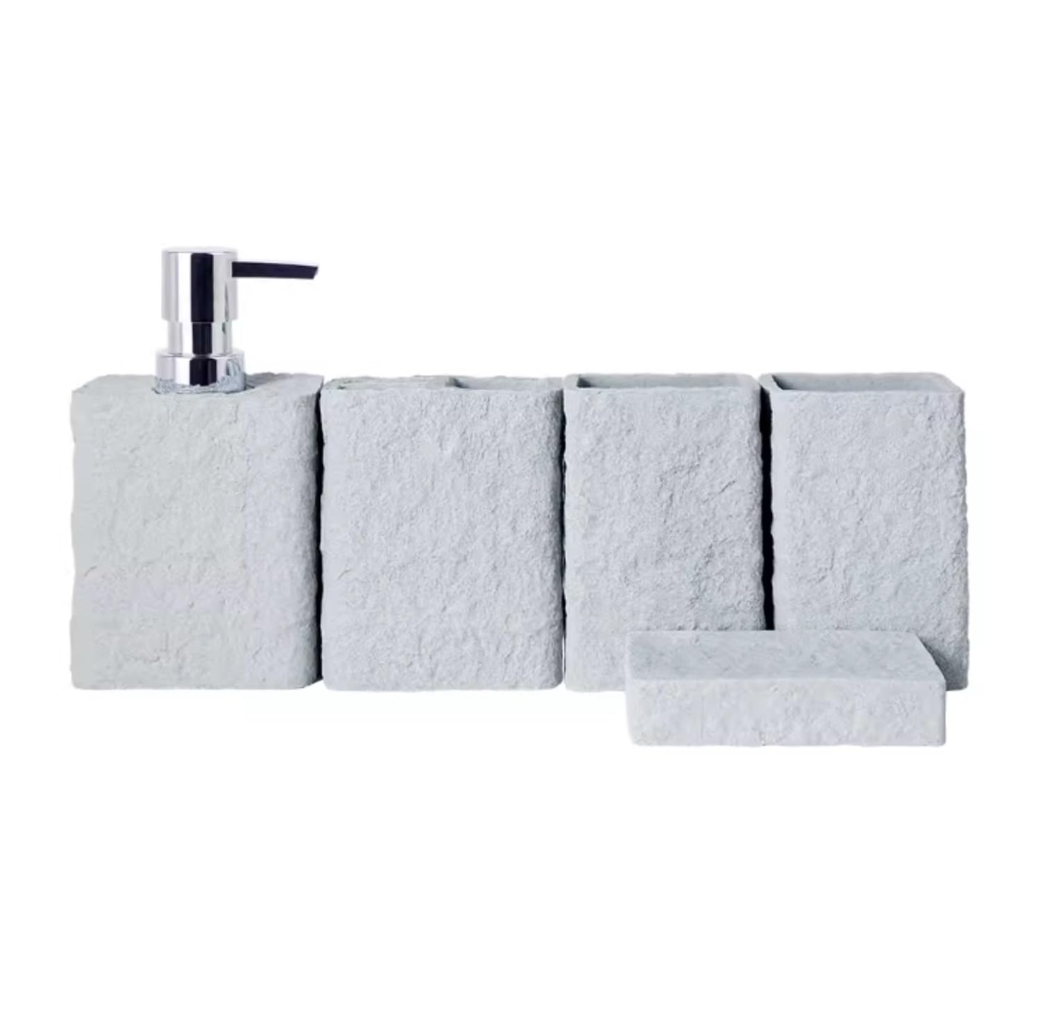 Badezimmer Set 5 Packungen Badezimmer Zubehör Set Sandstein Arbeitsplatte Dekor Ornament Für Dekoration Organizer(G)
