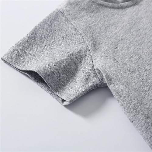 Toddler Short Sleeve Crewneck Tee Summer Basic Cotton Solid T Shirt Infant Boys Girls Undershirts Casual Uniform Shirts4
