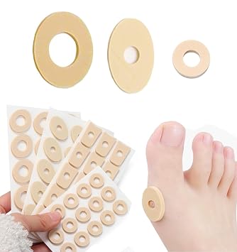 Corn Cushions for Feet, Soft Foam Callus Pads Protect Sore Spots with Adhesive Pads for Toes, Anti Friction Corn from Pressure Multi-Size, 90 Count