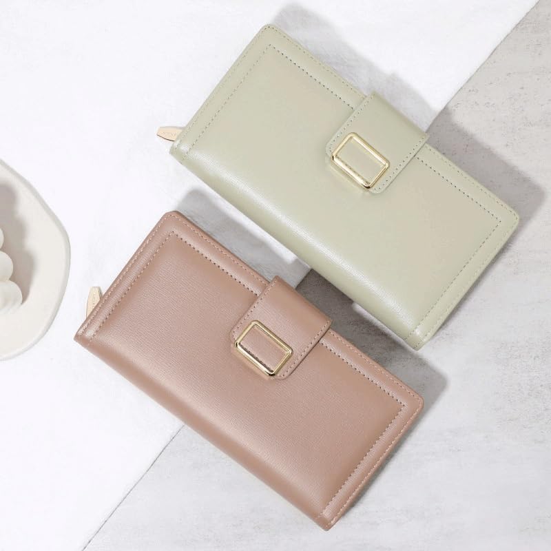 Fashion Women Wallets Long Tri-fold Wallet Purse Leather Female Clutch Card Holder(D)3