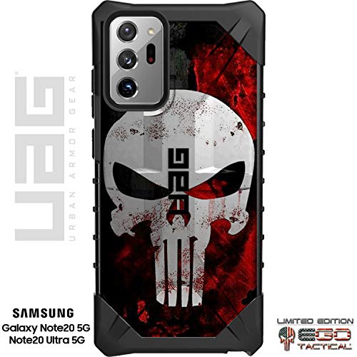 UAG Samsung Galaxy Note 20 Ultra 5G Limited Edition Case Rugged Military Urban Armor Gear by EGO Tactical - Black, Bloody Punisher