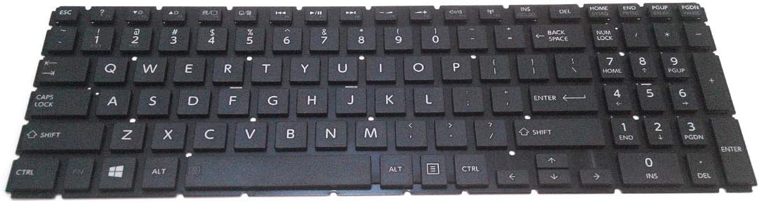 Lph Replacement Keyboard for Toshiba Satellite P55-C P55T-C P55T-C5114 P55W-C P55W-C5200 P55W-C5200X P55W-C5204 P55W-C5208 P55W-C5314 P55W-C5316 L75-C L75-C7140 L75-C7234 L75-C7250