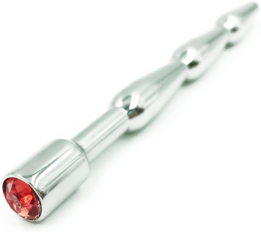 4.4 Inches Stainless Urethral Sounds for Men Red Gem Not for Beginners