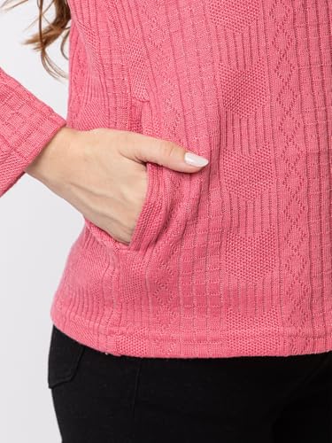 Image of Women's Warm Woolen Cardigan - Stylish Full Sleeve Knitwear for Winter, Cozy & Elegant Sweater