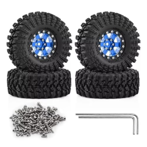 RC���f���L�b�g�X�y�A�p�[�c �z�C�[���^�C���Z�b�g 4 �� 1.3 �C���` For TRX4M For SCX24 For FCX24 AX24 For FCX18 Ascent18 For FMS For LC80 1/18-1/24 RC �J�[�N���[��