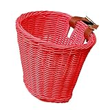 Handlebar Bike Basket, Rattan Storage Pounch MTB Mountain Bicycle Removable Handlebar Basket Carrier