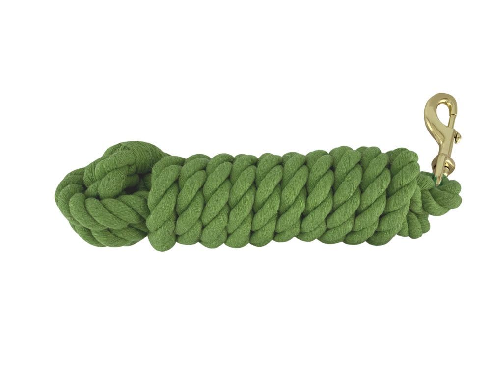 Showman 10' Braided Cotton Lead w/Brass Snap