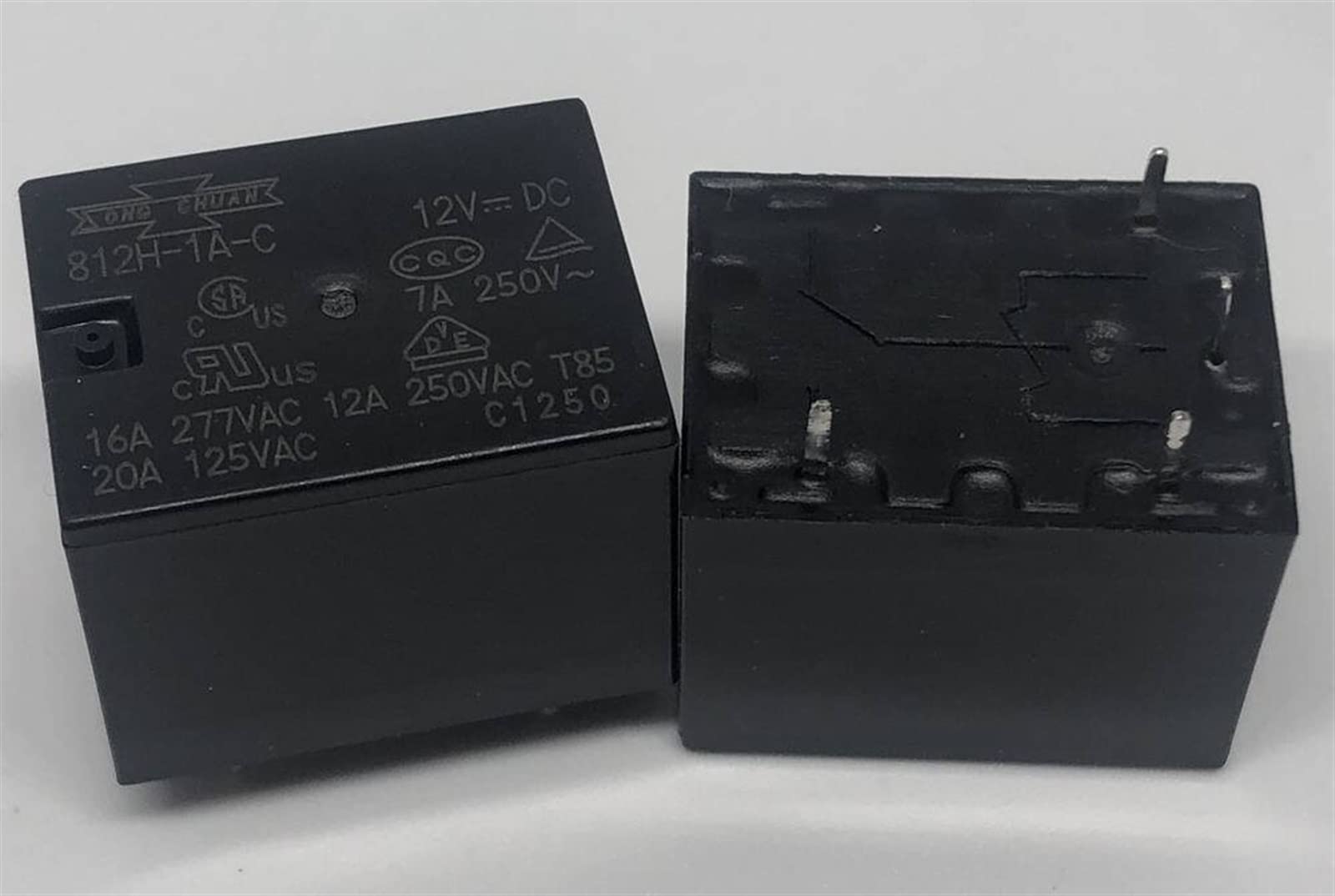 AQHYEBNSR New 812H-1A-S 12VDC ; 812H-1A-C M10 F24VDC 48VDC Relay 4pins