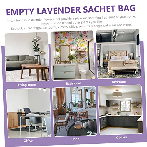 10 bolsas sachet vacías con aroma a lavanda miniatura 2