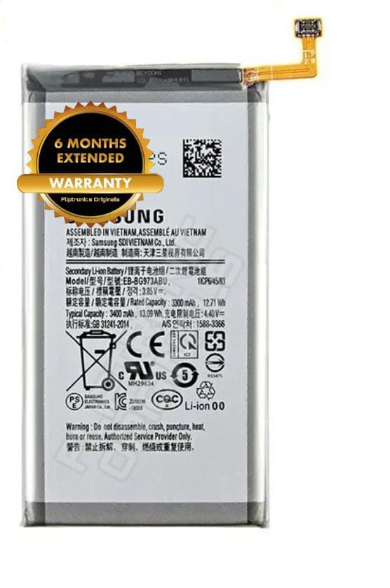 FLIPTRONICS ORIGINALS® EB-BG973ABU Battery for Samsung S10 G973F G973U ...