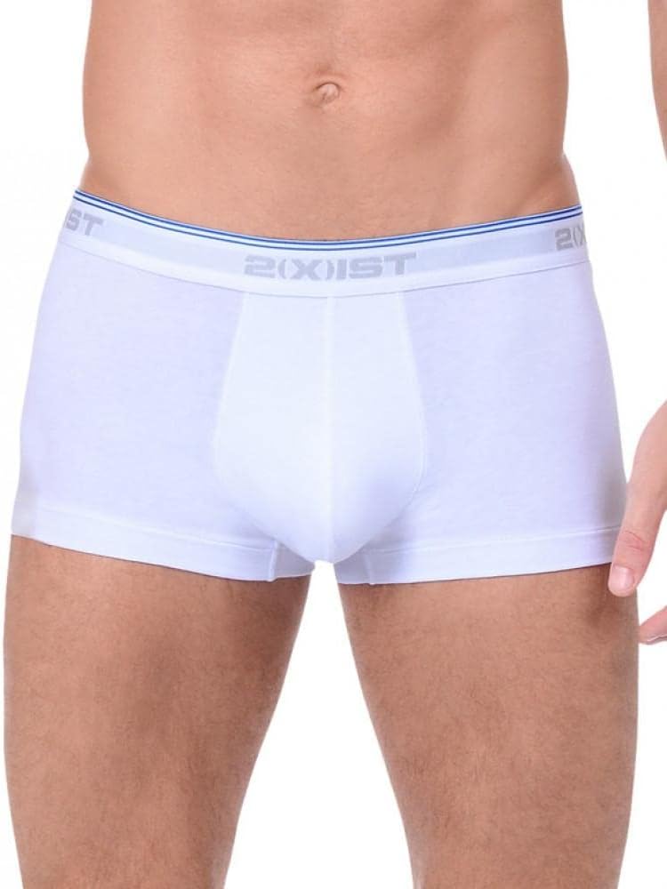 2(X)ISTmens Cotton Stretch No Show Trunk 3-pack