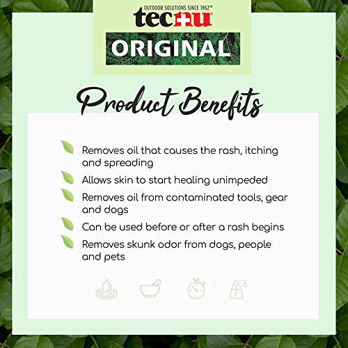 Image of Tecnu Original Poison Oak & Ivy Outdoor Skin Cleanser - First Step in Poison Ivy Treatment, Camping Essentials, 12 Fluid Ounce