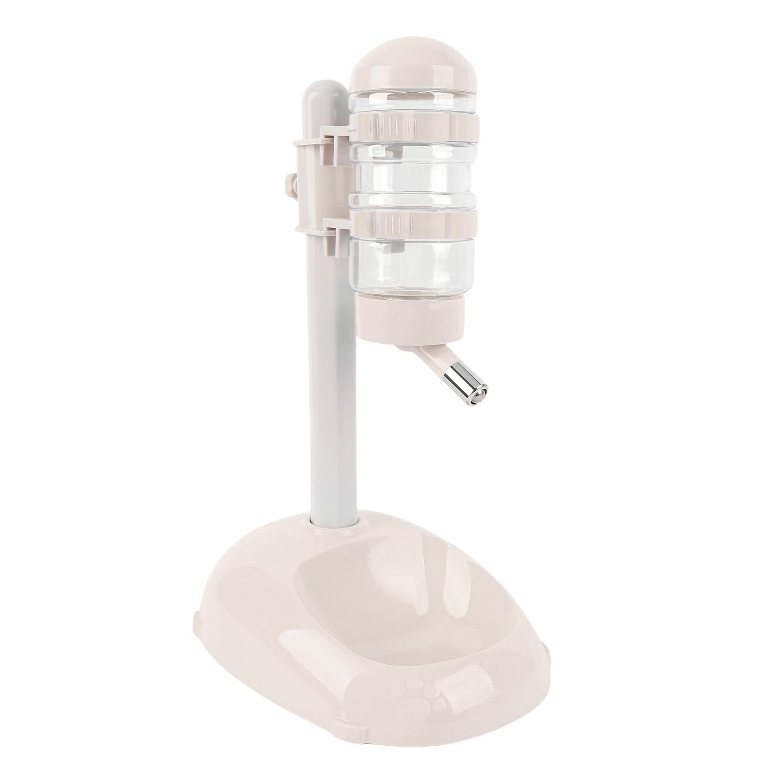 Asixxsix Alimentador de Dispensador de Agua de Pie para Mascotas, Ajustable, Tazón de Gato Perrito de 500 Ml de Capacidad Desmontable para Alimentador Automático de Agua con Soporte