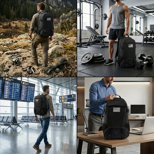 Image of Tactical Backpack for Men Molle Military Rucksack Pack Waterproof Daypack