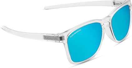 Polarized Full Rim Square Branded Sunglasses For Men Stylish | 100% UV Protection Shades | Bike Cricket Sports Cycling Driving Sunglass by Eyewearlabs | Medium