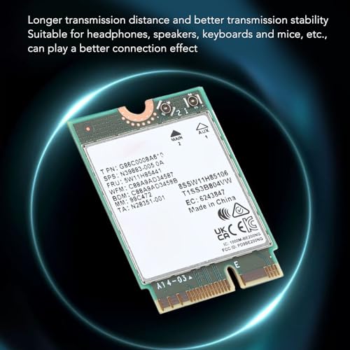 Tarjeta de Red Wi-Fi 7 BE200NGW, 8774 Mbps, interfaz M.2/NGFF, con Bluetooth 5.4 y cifrado WPA2/WPA3/WPA4, para computadoras y PC miniatura 2