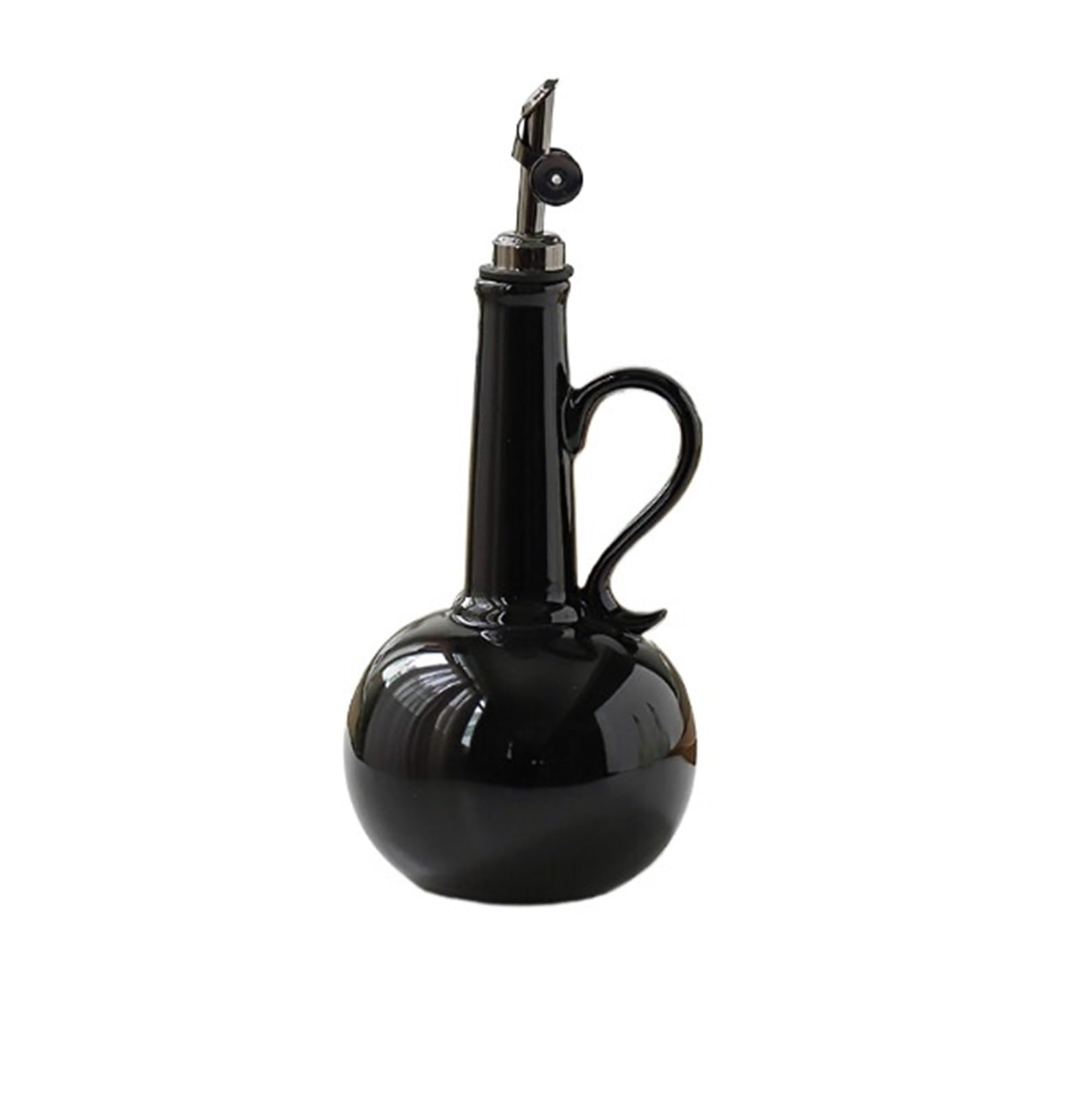 QAUUCP Ceramic Olive Oil Dispenser Bottle Ceramic Oil Bottle, Household Soy Sauce Vinegar Pot, Seasoning, Dispenser, Olive, Kitchen Tool(Color2)